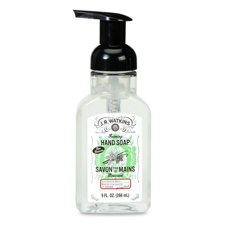 J.R. WATKINS Vanilla Mint Scent Foam Hand Soap 9 oz 20629